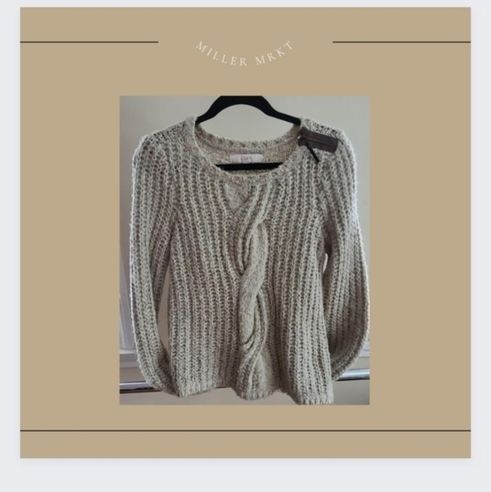 Loft‎ Sweater With Shoulder Zip